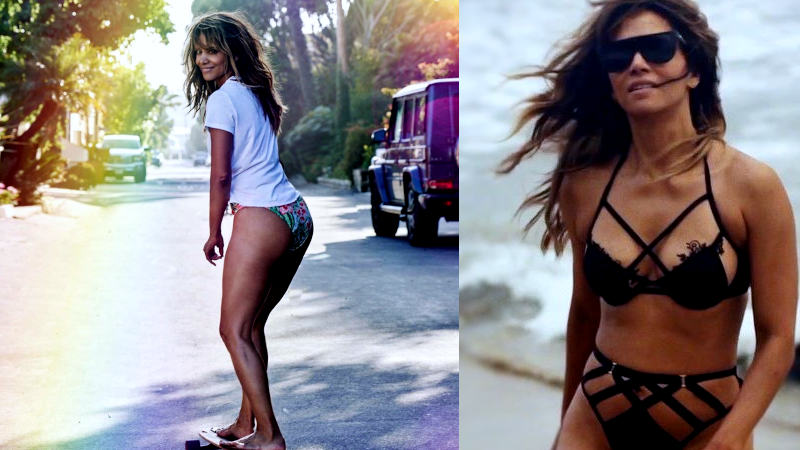 Halle Berry presume